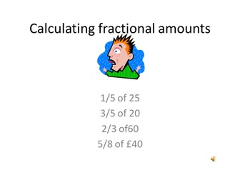 Calculating fractional amounts
