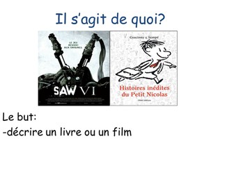 Describe a book or a movie