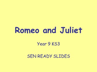 Romeo and Juliet compared with War Poetry