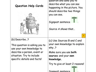 Crime and Punishment Revision Help Cards