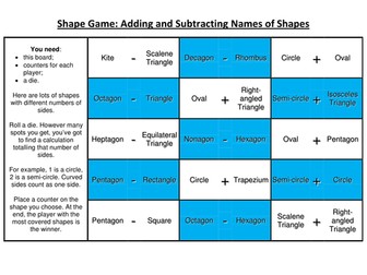 2D Shape Games