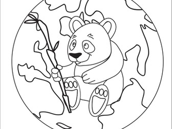 Earth Hour Colouring Poster