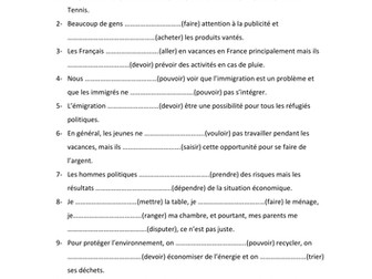 AS A2 present tense practice