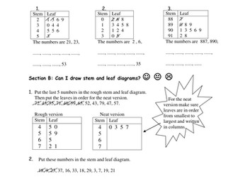 Stem and Leaf Diagrams Introduction.