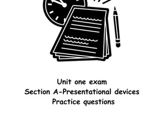Presentational devices practice for unit one exam