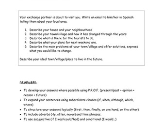 Mi barrio - mi pueblo - out and about - prep book