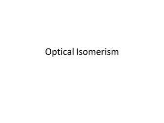 optical isomers lesson