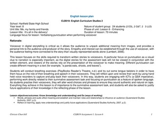 Me, My Family & Friends: Unit Outline