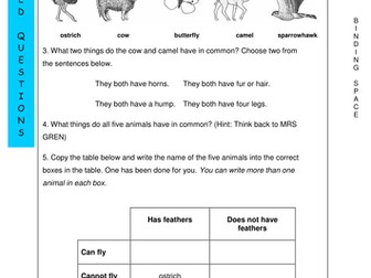 Living things Homework 20