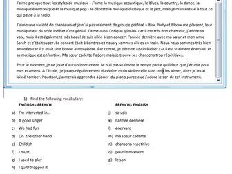 Email about music interests