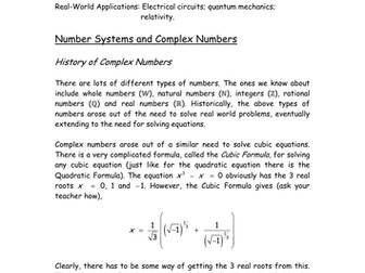 AH Notes 10 (Complex Numbers)