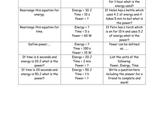 Power Calculations- mixed