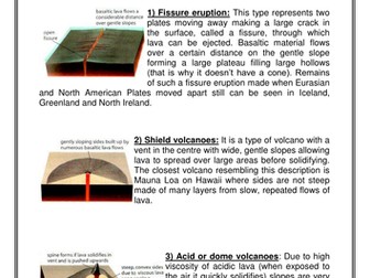 classifying volcanoes