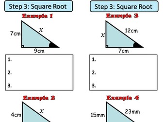 GCSE Introducing Pythagoras' Theorem Lesson
