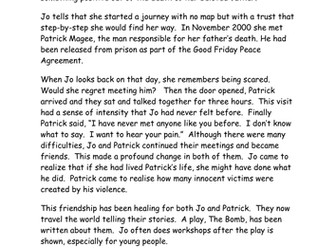 Forgiveness Assembly - Jo Berry's Story