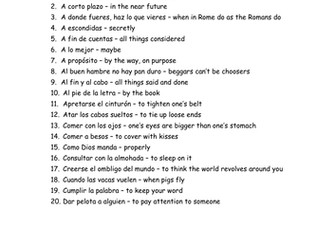 Spanish Idioms