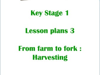 The Great Food Journey: KS1 Harvesting