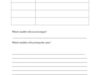marble chip investigation writing frame