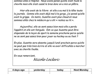 Health & illness reading tasks