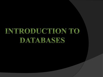 Technology Systems - Introduction to Databases