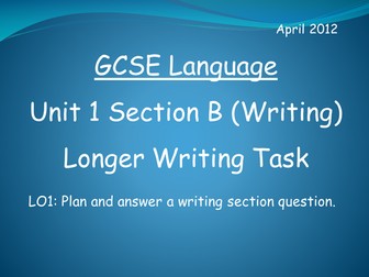 GCSE English Language Writing Section Practice 2