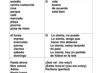 arranging to go out group talk cards