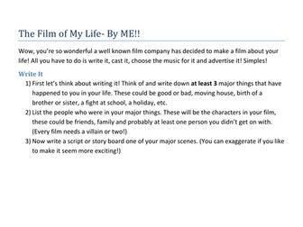 The Film of Your Life - mini project