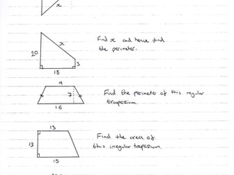 Pythagoras Theorem - Quadrilatorals