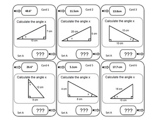 Trigonometry Loop Cards