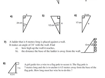 Pythagoras and Trigonometry Test