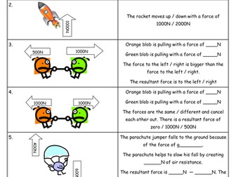 Resultant Force Worksheet