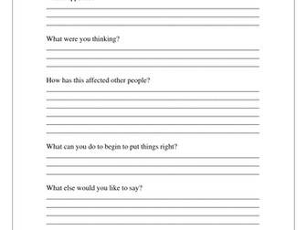 Reflecting on my Behaviour