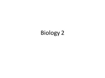 Biology 2 revision