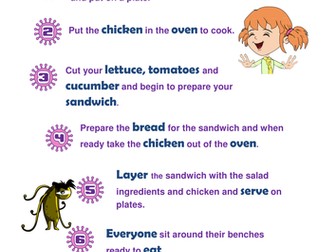 Primary - Food Hygiene: Pupil Sheets