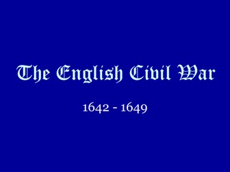 The English Civil War