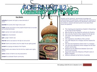 Unit 2 Edexcel Community and Tradition