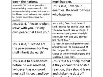 Was Jesus a pacifist?