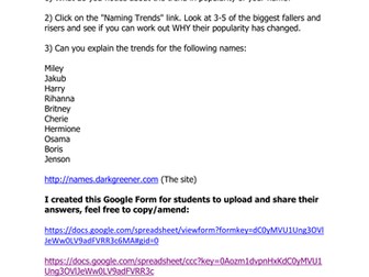 Analysing Name Trends -  Database Starter Activity