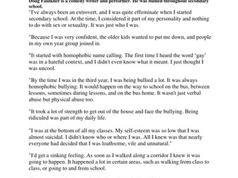 LGBT (and homophobic bullying)