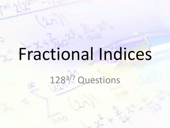 Fractional Indices Quiz