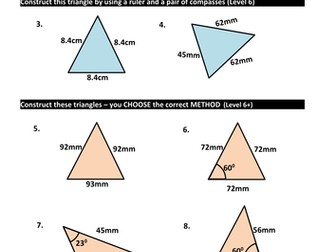 Constructing triangles