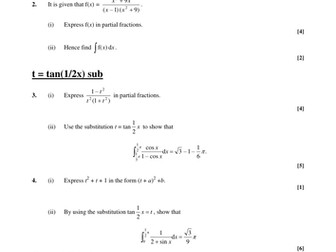 Further Pure 2 Revision Booklet