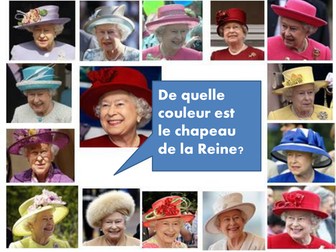Colours and the Queen's hats.