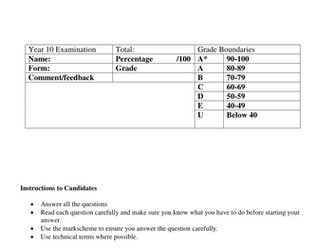 B2 revision test KS4