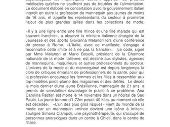 AQA French Freetime and the media: fashion