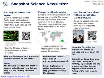 Snapshot Science June Junior Newsletter