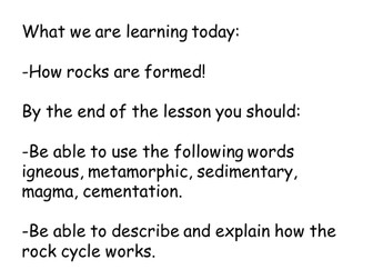 The Rock Cycle game