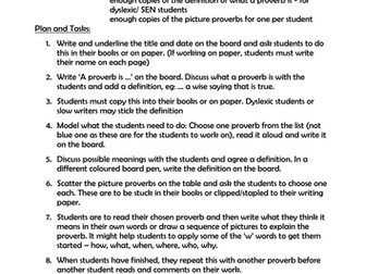 Proverbs from around the world - activity