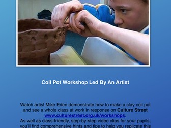 Clay Coil Pot workshop 