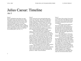 Printable Handout: Julius Caesar Summary